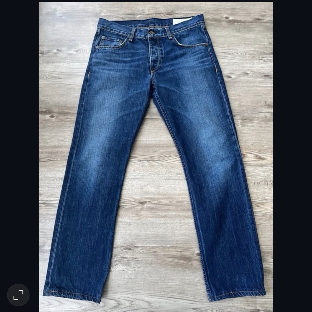 rag bone 15X Slim‎ Straight Jeans Button Fly Mens 31x30